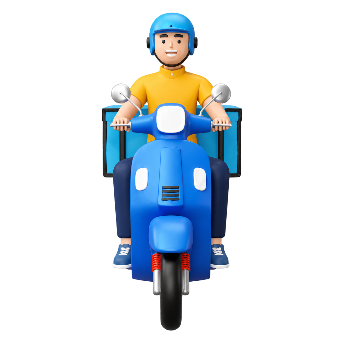 Maskot kurir EAZY Delivery